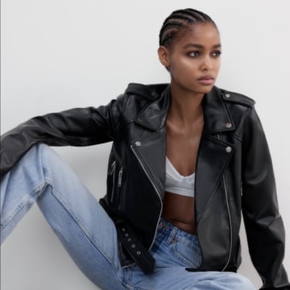 Zara Real Leather Jacket - Picture 2 of 12